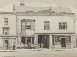 Image - The King's Head, by A. B. Bamford, 1894. Courtesy of Havering Libraries Local Studies & Family History Centre.]